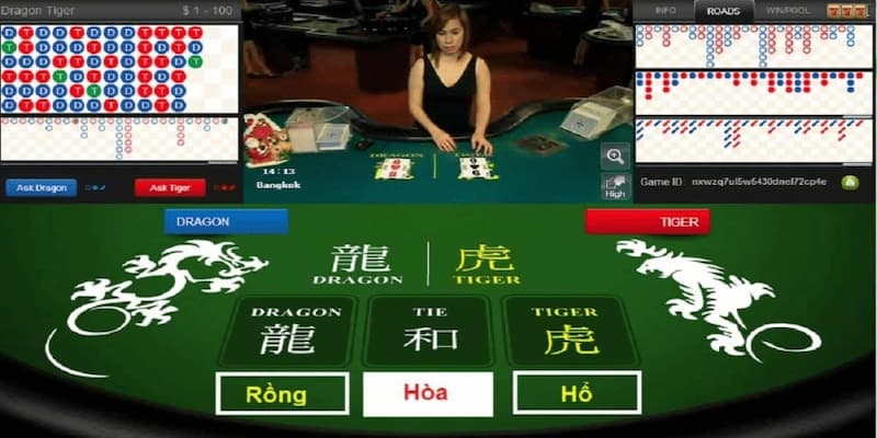 Các cửa cược trong game rồng hổ